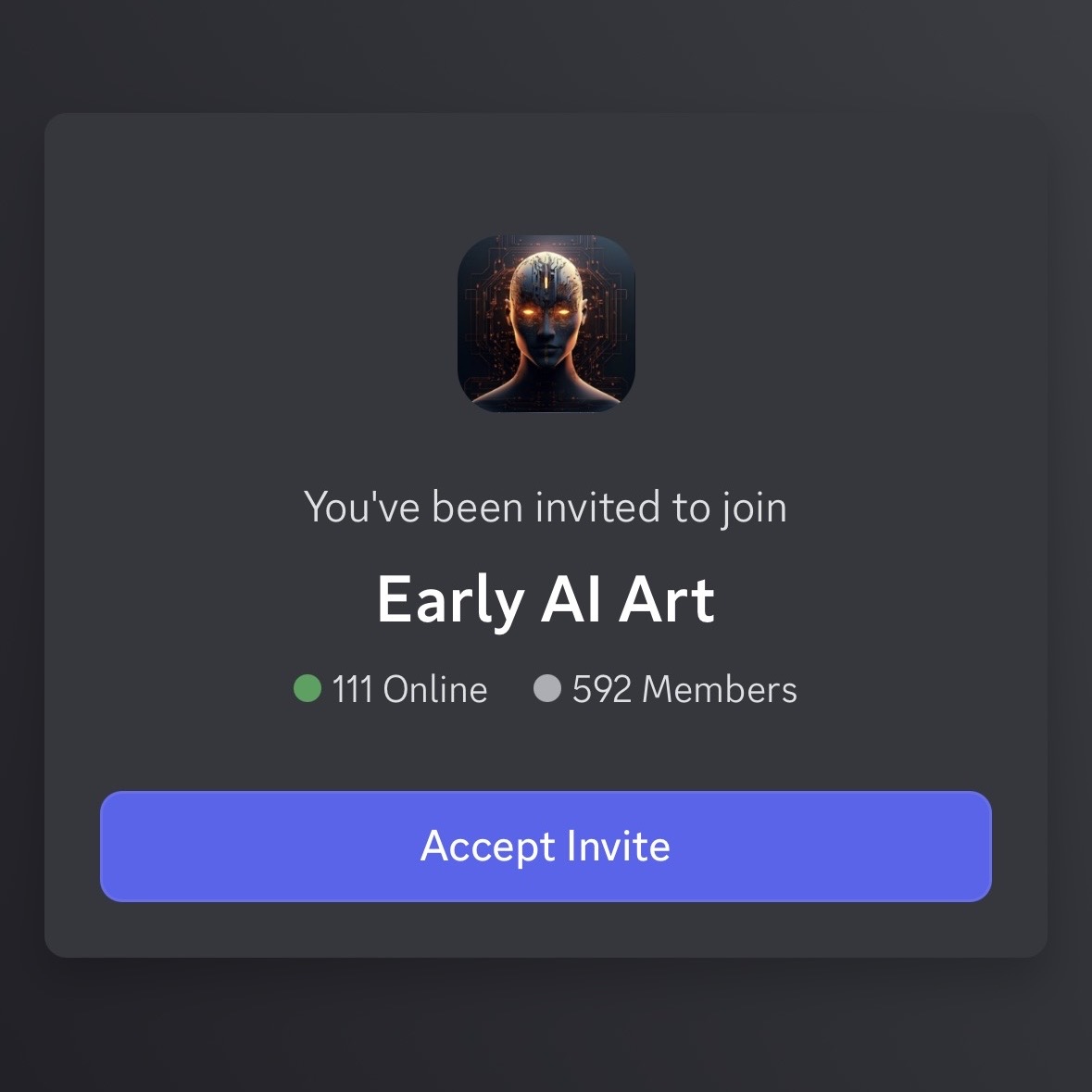 Early AI Art Discord preview